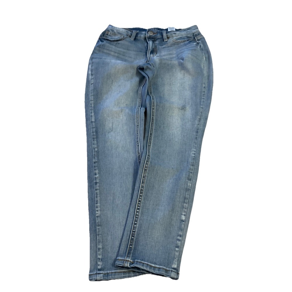 Time and Tru Women's High Rise Skinny Jeans Size 10 Light Wash